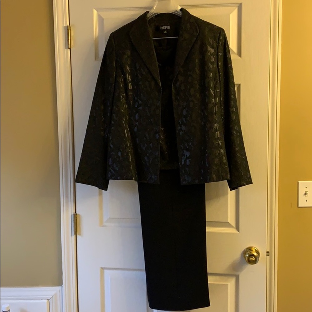 Black 3 pc pant suit
